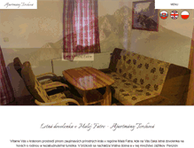 Tablet Screenshot of apartmany-terchova.sk